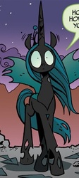 Size: 209x468 | Tagged: safe, idw, official comic, queen chrysalis, g4, the return of queen chrysalis, spoiler:comic, shocked, wide eyes