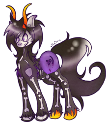 Size: 448x510 | Tagged: safe, artist:pony-untastic, pony, homestuck, kurloz makara, ponified, simple background, solo, transparent background, unshorn fetlocks