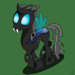 Size: 1600x1600 | Tagged: safe, artist:thexiiilightning, oc, oc only, changeling