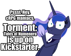 Size: 1000x792 | Tagged: safe, princess luna, g4, meta, simple background, torment tides of numenera, transparent background, vector