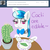 Size: 1000x1000 | Tagged: safe, artist:verminshy, dj pon-3, vinyl scratch, ask classical vinyl, g4, cactus, tumblr, vinyl class