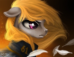 Size: 720x551 | Tagged: safe, artist:paintedhoofprints, oc, oc only, pony, fallout equestria, commission, portrait, solo