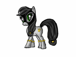 Size: 1024x768 | Tagged: safe, artist:icollectluck, catwoman, dc comics, mask, ponified, ponytail