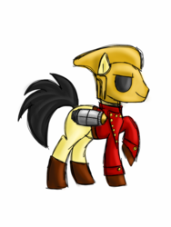 Size: 1536x2048 | Tagged: safe, artist:icollectluck, idw, pony, crossover, helmet, jetpack, ponified, the rocketeer, turbine