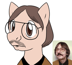 Size: 1000x900 | Tagged: safe, gay florist, glasses, inciclopedia, meme, moustache, ponified, pony1.npg, tio1.jpg