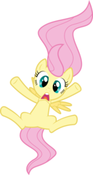 Size: 3000x5597 | Tagged: safe, artist:sulyo, fluttershy, g4, falling, filly, simple background, transparent background, vector