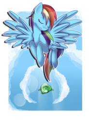 Size: 4800x6400 | Tagged: safe, artist:pastelflakes, rainbow dash, pony, g4, wonderbolts academy, absurd resolution, female, flying, solo