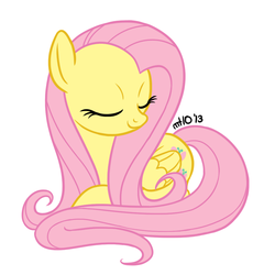 Size: 1000x1000 | Tagged: safe, artist:empty-10, fluttershy, pony, g4, female, solo