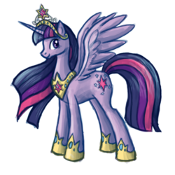 Size: 500x500 | Tagged: safe, artist:delthero, twilight sparkle, alicorn, pony, g4, female, mare, solo, twilight sparkle (alicorn)