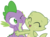 Size: 600x441 | Tagged: safe, artist:queencold, spike, oc, oc:jade (queencold), dragon, g4, dragon oc, dragoness, duo, eyes closed, female, hug, male, one eye closed, simple background, squishy cheeks, transparent background, vector