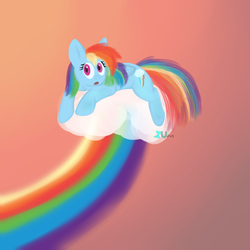 Size: 999x999 | Tagged: safe, artist:invaderugli, rainbow dash, g4, cloud