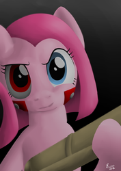 Size: 595x842 | Tagged: safe, artist:darkhestur, pinkie pie, earth pony, pony, g4, pinkamena diane pie, solo