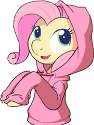 Size: 277x369 | Tagged: safe, artist:apony, fluttershy, g4, flockdraw, hoodie