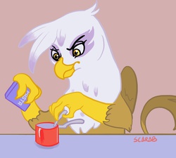 Size: 1066x958 | Tagged: safe, artist:scarab, gilda, griffon, g4, griffon the brush off, female, pasta, solo