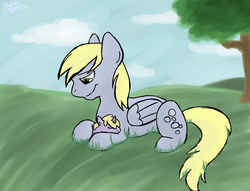 Size: 8500x6500 | Tagged: safe, artist:mssketch, derpy hooves, dinky hooves, pegasus, pony, g4, absurd resolution, equestria's best mother, female, mare, sleeping