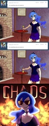 Size: 1280x3303 | Tagged: safe, artist:7nights, princess luna, human, ask human luna, g4, ask, chaos, comic, humanized