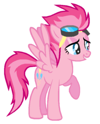 Size: 488x603 | Tagged: safe, artist:durpy, color edit, pinkie pie, spitfire, g4, recolor