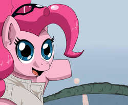 Size: 1100x900 | Tagged: safe, artist:sonikku001, pinkie pie, g4, meme, solo, sun