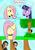 Size: 1240x1754 | Tagged: safe, artist:sonikku001, fluttershy, twilight sparkle, g4, actual cannibal shia labeouf, open mouth, scared, shia labeouf, stalker, tree, trio, wavy mouth, wide eyes