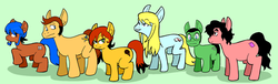 Size: 500x151 | Tagged: safe, artist:crave-the-bullet, oc, earth pony, pony, between failures, crossover, webcomic