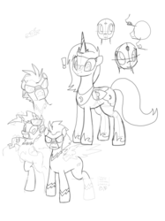 Size: 1280x1707 | Tagged: safe, artist:cymek, princess luna, alicorn, butterfly, pony, g4, female, mare, monochrome, shadowbolts