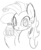 Size: 594x719 | Tagged: safe, artist:zev, oc, oc only, oc:milky way, pony, grayscale, monochrome, solo