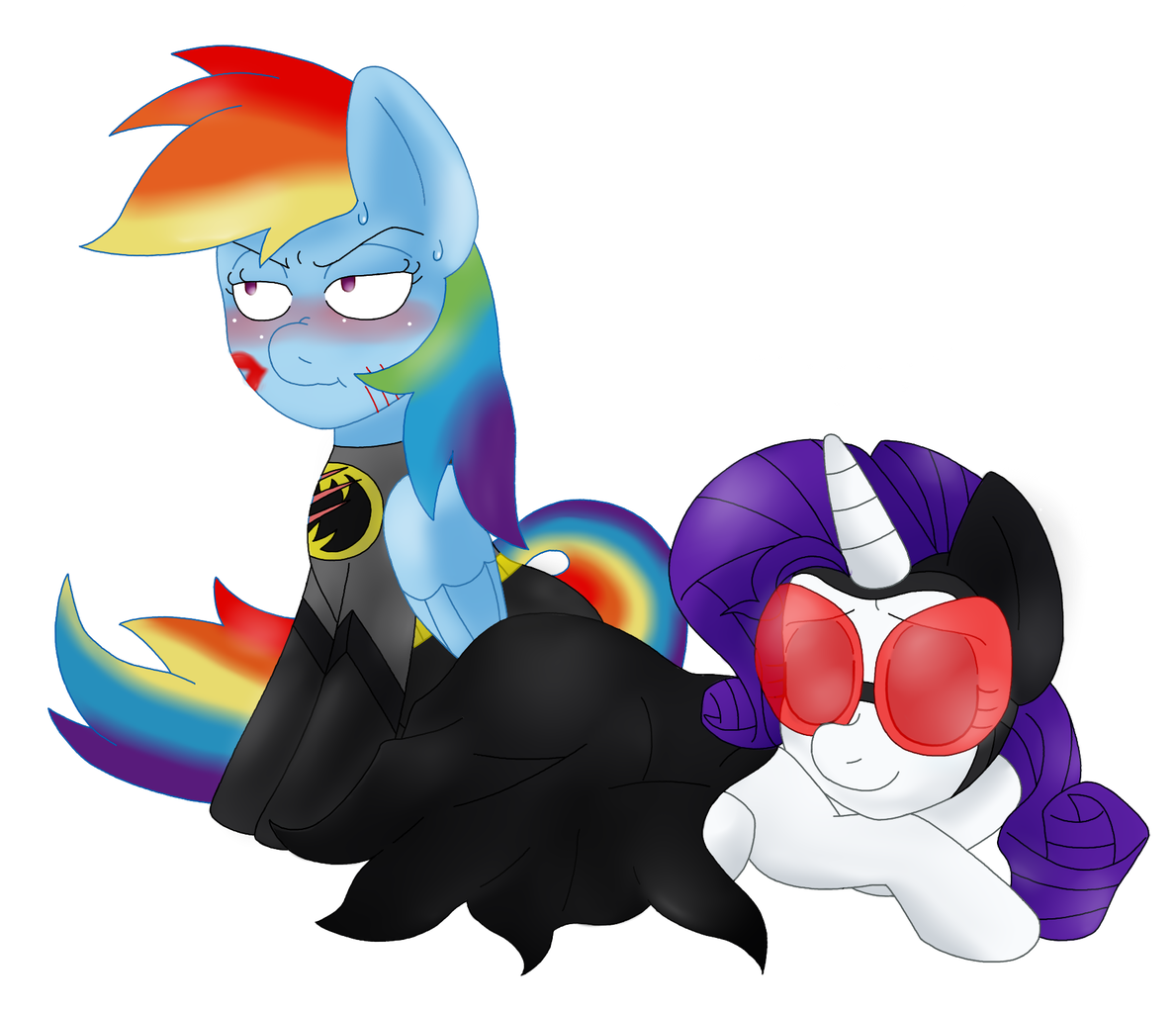 Rainbow 7 audio 2. Рейнбоу 7. Rarity x Rainbow Dash.