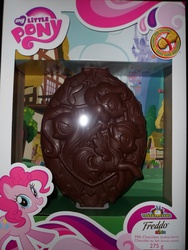 Size: 3456x4608 | Tagged: safe, fluttershy, pinkie pie, rainbow dash, g4, chocolate, merchandise