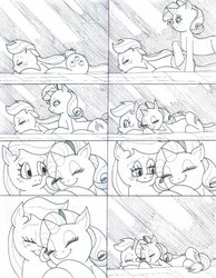 Size: 600x773 | Tagged: safe, artist:gojira007, applejack, rarity, g4, comic, ship:rarijack, shipping