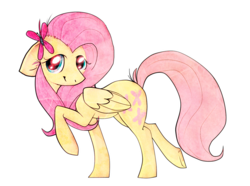 Size: 1246x929 | Tagged: safe, artist:cascoon, fluttershy, butterfly, g4