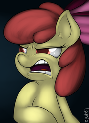 Size: 867x1200 | Tagged: safe, artist:lamia, apple bloom, pony, g4, cropped, ew gay, female, solo
