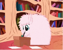 Size: 580x464 | Tagged: safe, artist:mixermike622, oc, oc only, oc:fluffle puff, pony, tumblr:ask fluffle puff, g4, animated, drawing, fluffy, solo, wrong aspect ratio