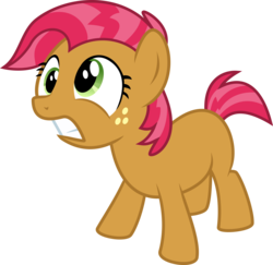 Size: 10006x9707 | Tagged: safe, artist:xenoneal, babs seed, earth pony, pony, g4, one bad apple, absurd resolution, derp, female, filly, foal, reaction image, simple background, solo, transparent background, vector