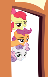 Size: 4000x6418 | Tagged: safe, artist:the-crusius, apple bloom, scootaloo, sweetie belle, g4, cutie mark crusaders, simple background, transparent background, vector