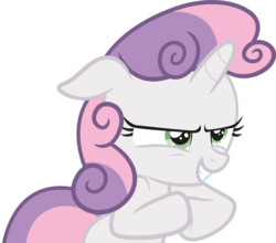 Size: 4353x3828 | Tagged: safe, artist:the-crusius, sweetie belle, g4, reaction image, simple background, transparent background, vector