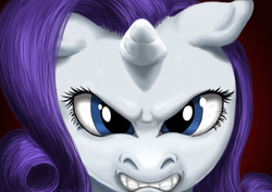 Size: 3508x2480 | Tagged: safe, artist:telanore, rarity, pony, g4, it is on, solo