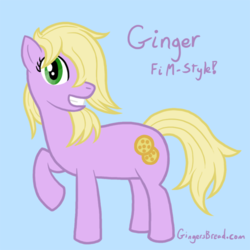 Size: 500x500 | Tagged: safe, artist:duskapassadig, earth pony, pony, crossover, female, ginger's bread, mare, ponified, webcomic