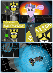 Size: 1700x2338 | Tagged: safe, artist:sadlylover, twilight sparkle, g4, comic, kai leng, mass effect, ponified