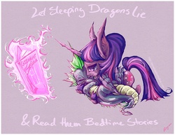 Size: 946x730 | Tagged: safe, artist:makingartwiththatstupidwolf, spike, twilight sparkle, g4