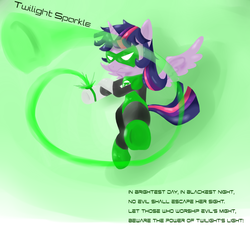 Size: 3500x3185 | Tagged: safe, artist:rixnane, twilight sparkle, alicorn, pony, g4, female, green lantern, mare, twilight sparkle (alicorn), wristband