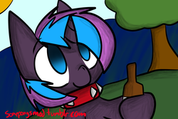 Size: 1280x853 | Tagged: safe, artist:someponysmod, oc, oc only, 30 minute art challenge, collar