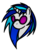 Size: 2400x3200 | Tagged: safe, artist:halfirepony, dj pon-3, vinyl scratch, pony, g4, minimalist, solo