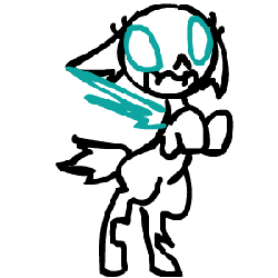 Size: 300x300 | Tagged: source needed, useless source url, safe, artist:weaver, oc, oc only, oc:danganya, changeling, animated, bipedal, changeling oc, cute, cuteling, dancing, frame by frame, simple background, solo, white background