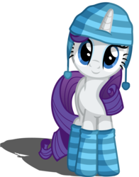 Size: 3455x4400 | Tagged: safe, artist:austiniousi, rarity, pony, g4, clothes, female, hat, high res, simple background, socks, solo, striped socks, transparent background, vector