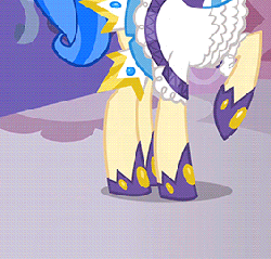 Size: 282x270 | Tagged: safe, screencap, sapphire shores, earth pony, pony, a dog and pony show, g4, animated, cropped, female, solo
