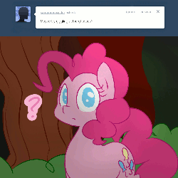Size: 1000x1000 | Tagged: safe, artist:crade, pinkie pie, ask pinkie pie the second, g4, animated, blinking, clone, female, pinkie pie the second, tumblr