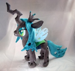 Size: 1586x1500 | Tagged: dead source, safe, artist:planetplush, queen chrysalis, changeling, changeling queen, g4, female, irl, photo, plushie, solo