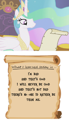 Size: 391x700 | Tagged: safe, princess celestia, g4, princess celestia's letters for the day, wreck-it ralph