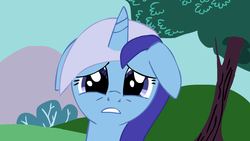 Size: 1024x576 | Tagged: safe, minuette, pony, unicorn, g4, crying, ears back, female, mare