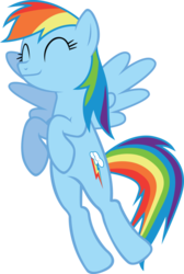 Size: 733x1090 | Tagged: artist needed, safe, rainbow dash, pegasus, pony, g4, :3, ^^, cute, cute face, dashabetes, eyes closed, female, flying, happy, mare, simple background, solo, transparent background